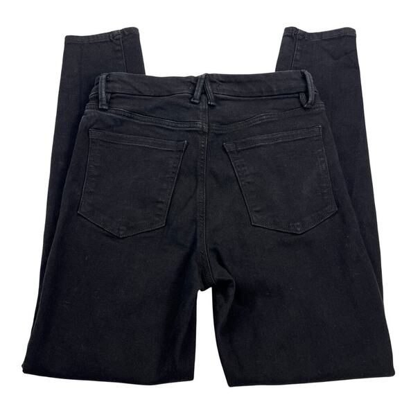 Good American Always Fits Good Legs Black Skinny Jeans Mid Rise Size 6-12 - Picture 10 of 13